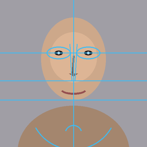 Photo aligned on the WWE2K CAW face texture landmark guide