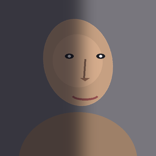 Bad source photo for a WWE2K CAW face texture: tilted head and heavy shadow